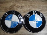 品相不佳 便宜賣 BMW 寶馬 車用 logo Mark 車標2個合售無拆賣