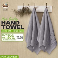 Hand Towel US 100% Cotton – 40x70 cm | 170 GSM 5-Star Hotel Quality Super Absorbent, Soft Pack of 1/