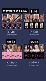 BLACKPINK 星光卡 🐰🐻🐿️🐥