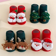Mubineo-Toddler Baby Walking Socks with Grippers Soft Cute Christmas Tree/Snowman/Reindeer/Santa Cla