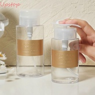 UPSTOP Nail Bottle, 150/200/300ml Refillable Nail Polish Bottle, Reusable Transparent Cleaner Manicure Tools Travel