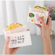 Kardus Sandwich Box Kotak Dus Kemasan Makanan Sandwich Bekal Makan