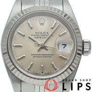 勞力士 Datejust 女士腕錶 69174(W)，附錶盒、保固卡，18K 白金/不鏽鋼材質，銀色，拋光，1995 年款，成色極佳 [二手]