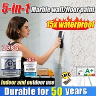 ✨TicioCizz✨6 IN 1 Colored Sand Epoxy Wall Paint 1L 8H+ Hardness Waterproof Anti-fade Exterior Wall P