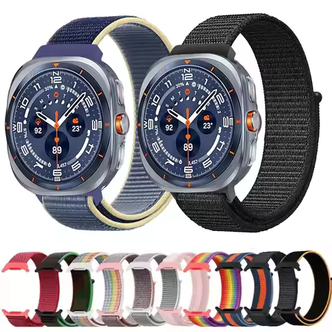 Nylon Loop Strap for Samsung Galaxy Watch Ultra 8 47mm LTE Comfortable Adjustable Bracelet Galaxy Wa