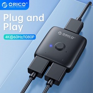 ORICO HDMI-เข้ากันได้กับตัวแยก4K * 2K 60HZ สวิตช์ KVM สองทิศทาง1x 2/2X1อะแดปเตอร์ตัวแปลงเสียงสำหรับ 