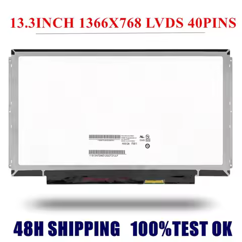 13.3INCH LCD Screen Display LTN133AT16 B133XW03 N133BGE-L41 LP133WH2-TLM2 LP133WH2-TLL3 TLM2 FOR ASU