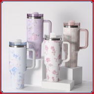 304 Large Ice Cup Antique Double-Layer Vacuum Cup Handle Car 304 Stainless Steel Car Cup