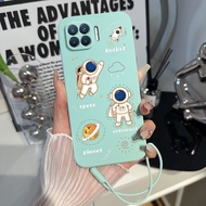 TPU Drawing Astronaut OPPO RENO 4F, OPPO A73 4G, OPPO A93 4G, OPPO F17 Pro, OPPO F17
