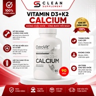 OstroVit Vitamin D3 K2 Calcium 90 Tablets - Provides Calcium & D3 K2