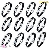 SEOUL 12 Constellation Bracelet Gifts Jewelry Classic Zodiac Sign Aries Virgo Women Bangles Men Brac