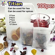 Tea filter bag  empty tea bag tea filter 100 pieces  Tea Bag  tea filter bag disposable non-woven te