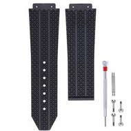Silicone Rubber Watch Band Strap Replacement for Hublot Big Bang- Compatible with Hublot 19mm*25mm*2