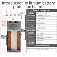 Bảng Bảo Vệ Pin Lithium LifePo4 Li-ion 3S 4S 12.6V 16.8V 120A 160A 200A BMS Biến Tần Khởi Động Xe Hơ