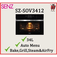 Senz Steam Oven SZ-SOV3412 FlexiSteam Pro Fully Digital Build-in Steam Oven 34L /蒸烤箱