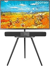 TV Stand for 43 to 65 Inch LCD LED OLED Screen up to 35 kg, Height Adjustable and Swivel, Portable T