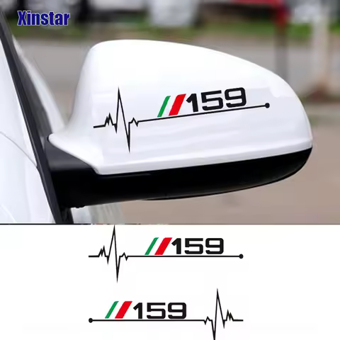 2Pcs Rearview Mirror Sticker For Alfa Romeo 159 Auto Accessories