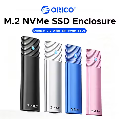 ORICO Colorful M.2 NVMe SSD Enclosure 10Gbps USB C Aluminum Cooling Portable External SSD Case For N