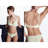 C0s organic cotton ribbed striped shirt set, vintage style brand Canh Mo's branch, size 32B, medium 