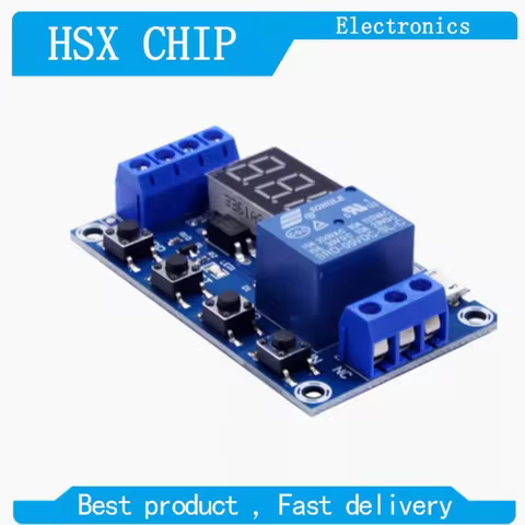 6-30V Relay Module ON/OFF Switch Trigger Time Delay Circuit Timer Cycle 999 Minutes