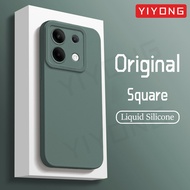 For Redmi Note13 Pro Case YIYONG Square Liquid Silicone Soft Cover Xiaomi Redmi Note 13 12 Xiomi Note12 Pro Plus 5G Phone Cases
