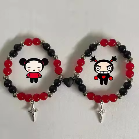 Pucca Garu matching friendship bracelets Y2K Jewelry Handmade