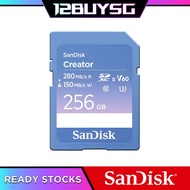 Sandisk Creator SD Card UHS-II V60 C10 U3 Read Speed up to 280MB/s 128GB 256GB 512GB DXEP 12BUY.SG