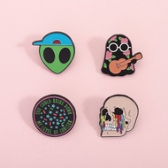 21 Pilots Rock Band Brooch Pins Punk Alien Ghost Brooch Metal Badges Accessories Gifts for Fans Frie