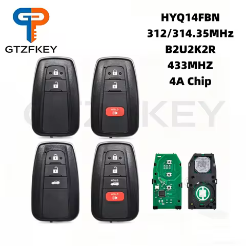 Auto Car Remote Control Key For Toyota Corolla HYQ14FBN 4A Chip 312/314MHz For Brazil 8990H-02050 B2