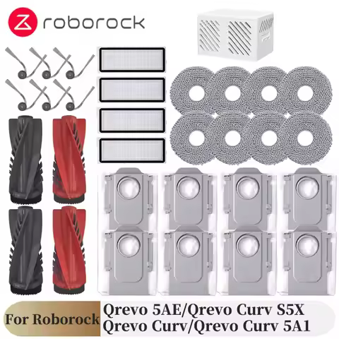 For Roborock Qrevo 5AE / Qrevo Curv / Qrevo Curv S5X / Qrevo Curv 5A1 Vaccum Cleaner Mop Dust Bag Ma