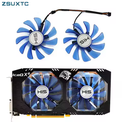 95mm CF1010U12S FDC10H12S9-C 4pin RX590 GPU Cooler fan For HIS RX580 RX 590 580 Ice QX2 OC 4GB / Tur