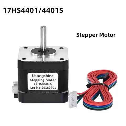 Nema17 Stepper Motor 17HS4401/4401S 1.8 ° Motor 1.5A 42N.cm 42BYGH 4-lead For CNC Roter Laser Engrav
