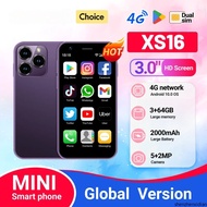 XS16 Mini 4G LTE Android10.0 Smartphone 3GB RAM 64GB ROM 3" Display 5MP Camera Dual SIM With Play St