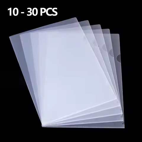10 to 30 PCS A4 File Folder Desk Organizer Stationery Clear Folder for Documents Office school suppl