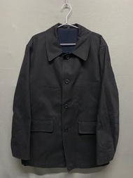 Muji 無印良品 早期 台灣製 黑色 短大衣外套 內刷羊毛  Uniqlo U