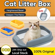 Cat Litter Box With Scoop Semi-closed Cat Litter Basin Anti-splashing Cat Toilet Cat Litter Box Large Size