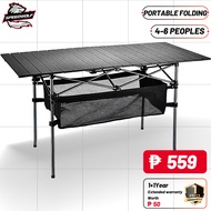 Table Folding Outdoor Camping Aluminum Alloy Portable Table Suitable for 6-8 people 6 Size Foldable 
