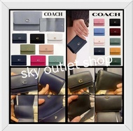 💯🗽✈️🧾本週特價包順豐🎁正貨有單可面交COACH ESSENTIAL MINI TRIFOLD WALLET 三折短款真皮銀包信用卡散紙大鈔全部有齊，多色可選，有齊全套包裝購買收據，送人自用絕對超值