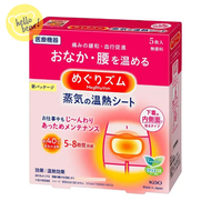 KAO 花王 - MegRhythm 蒸氣溫熱經痛紓緩貼 5枚(平行進口)