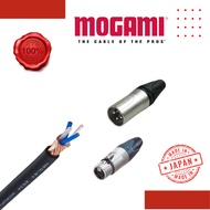 Mogami 2534 flexible starquad 24awg 6mm mic cabel with neutrik connector xlr male to female
