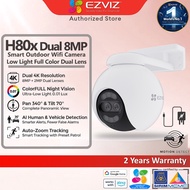 EZVIZ H80x Dual 4K 4G Outdoor CCTV Camera AI Human Vehicle Detection Color Night Vision IP65
