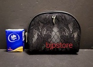 ❣️Just Gold 鎮金店 (限量版) 高貴黑色 喱士透明厚料PVC膠底 耐用手拿包 / 化妝袋 bag