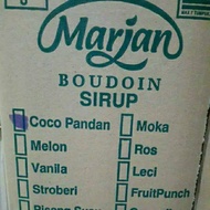 (1 dus) sirup marjan boudoin isi 12 460 ml grosir syrup marjan boudoin - vanila