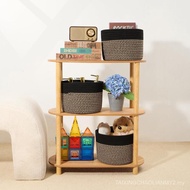 MiniArk Small Basket for Organizing | Cube Shelf Closet Storage Baskets | 9.7×9.7×7.1” | Woven Rope 