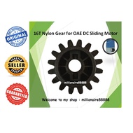 High Quality 16T Nylon Plastic Black Gear for OAE 888 DC Sliding Motor - Autogate System