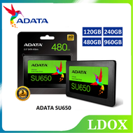 ADATA SSD SU650 240GB / 480GB 2.5in INTERNAL SOLID STATE DRIVE