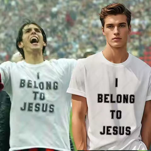 I Belong To Jesus Men Cotton T-Shirt Summer Fashion Casual Breathable Unisex Sleeveless Cultural Tsh