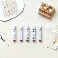【筆印泥 Inky Pen】no.1~4、金屬色 | 油性印泥、一支3色