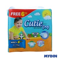 Cutie Dry Baby Diapers M60+6