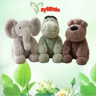 Rytanda Dinosaur Dog Elephant Fox Raccoon Plush Toy Cute Simulation Animal Pillow Soft Elephant Doll